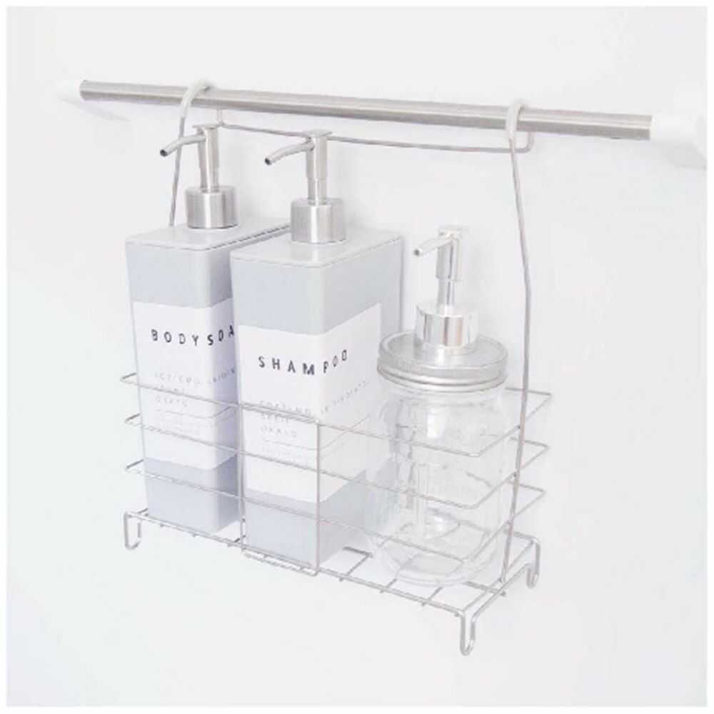 Okato Towel Bar Basket Silver