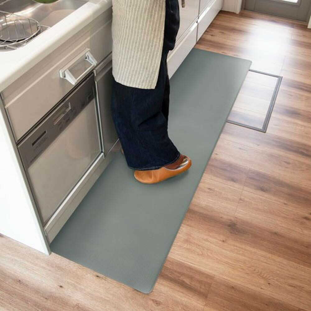 Okato Shock Absorbing Kitchen Mat 45180 Gray