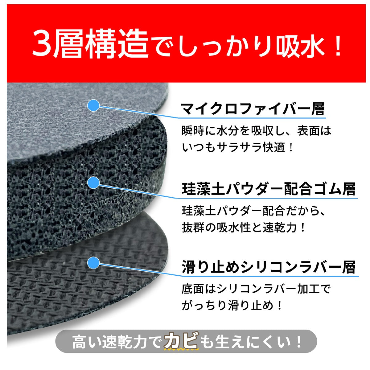 Seiwa Soft Diatomaceous Earth Coaster WA117