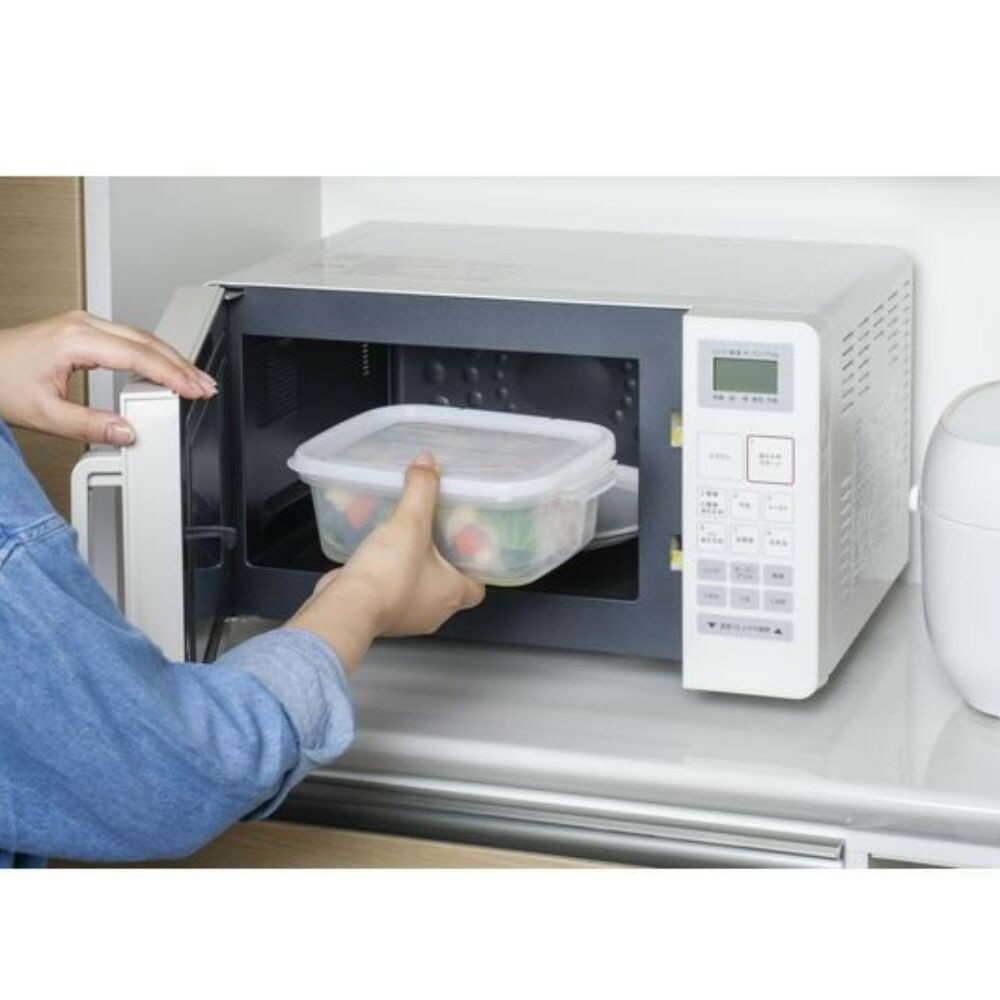 Inomata Chemical Easy Microwave Vegetable Steamer Clear White