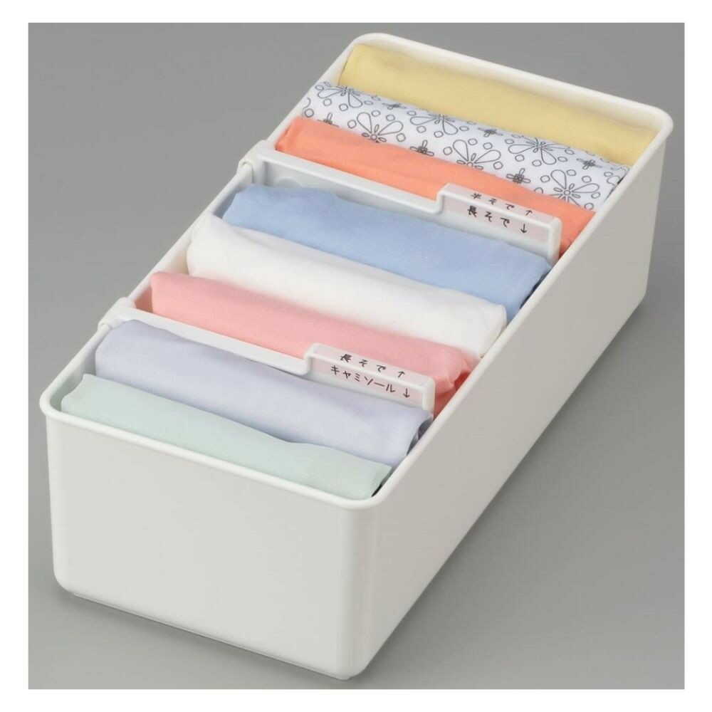 Inomata Chemical Underwear Storage Case M White