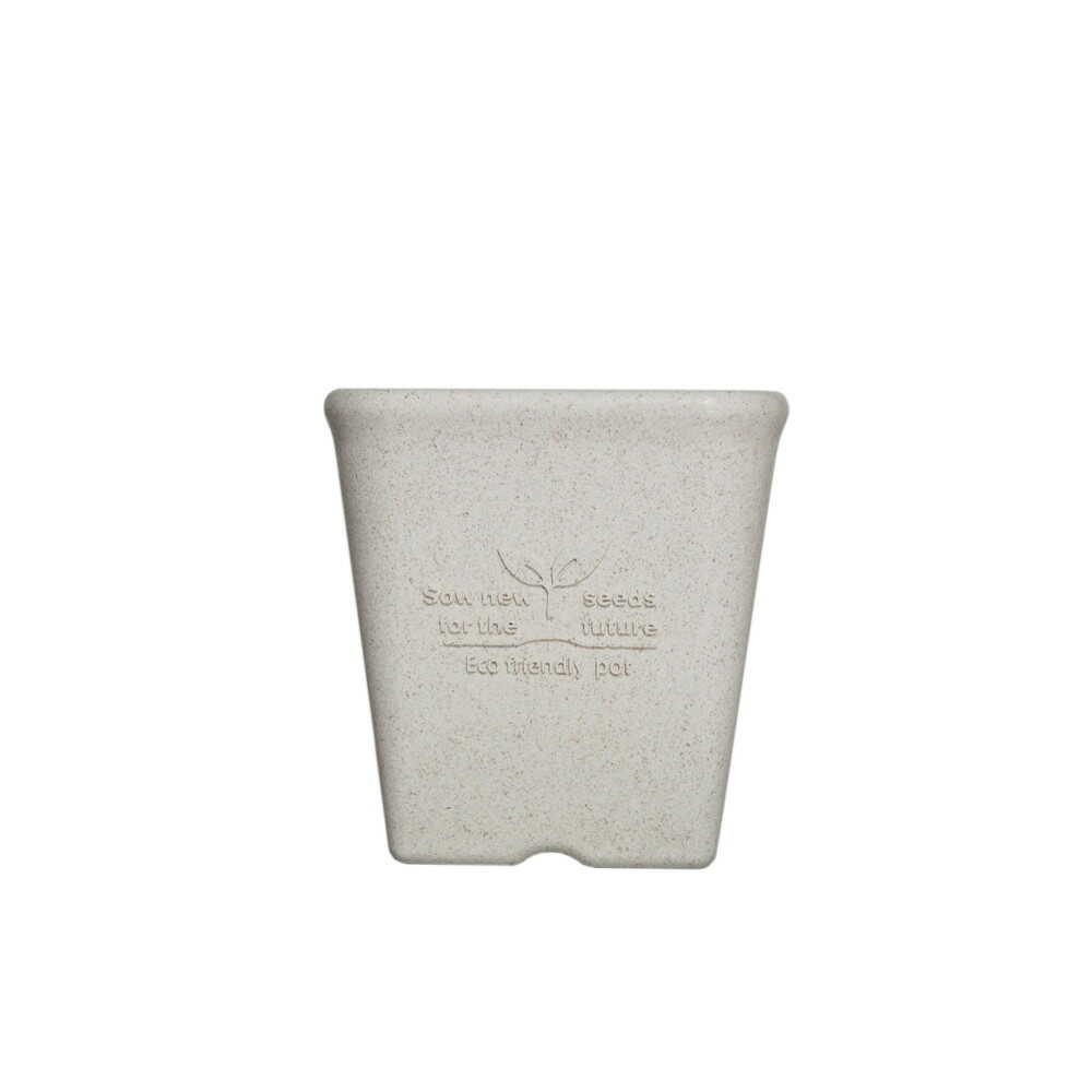 welzo Momikku Square Pot White 12