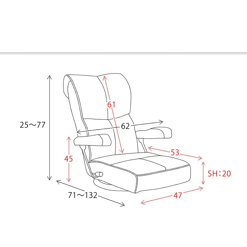 Super Soft Leather Chair Hibiki YS-C1367HR WIN