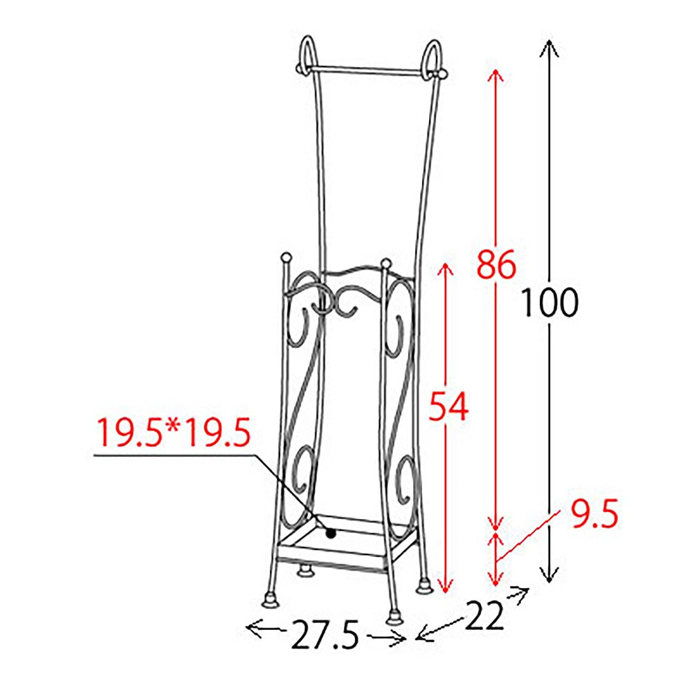 DEL SOL Umbrella Stand DS-KB39S (Assembly Required)