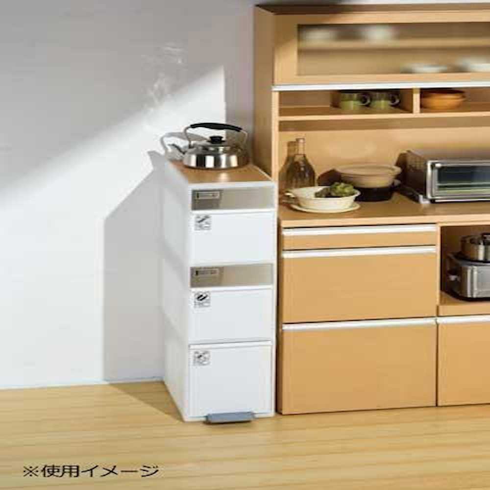 3-Tier Sortable Swing Station with Wood Top White