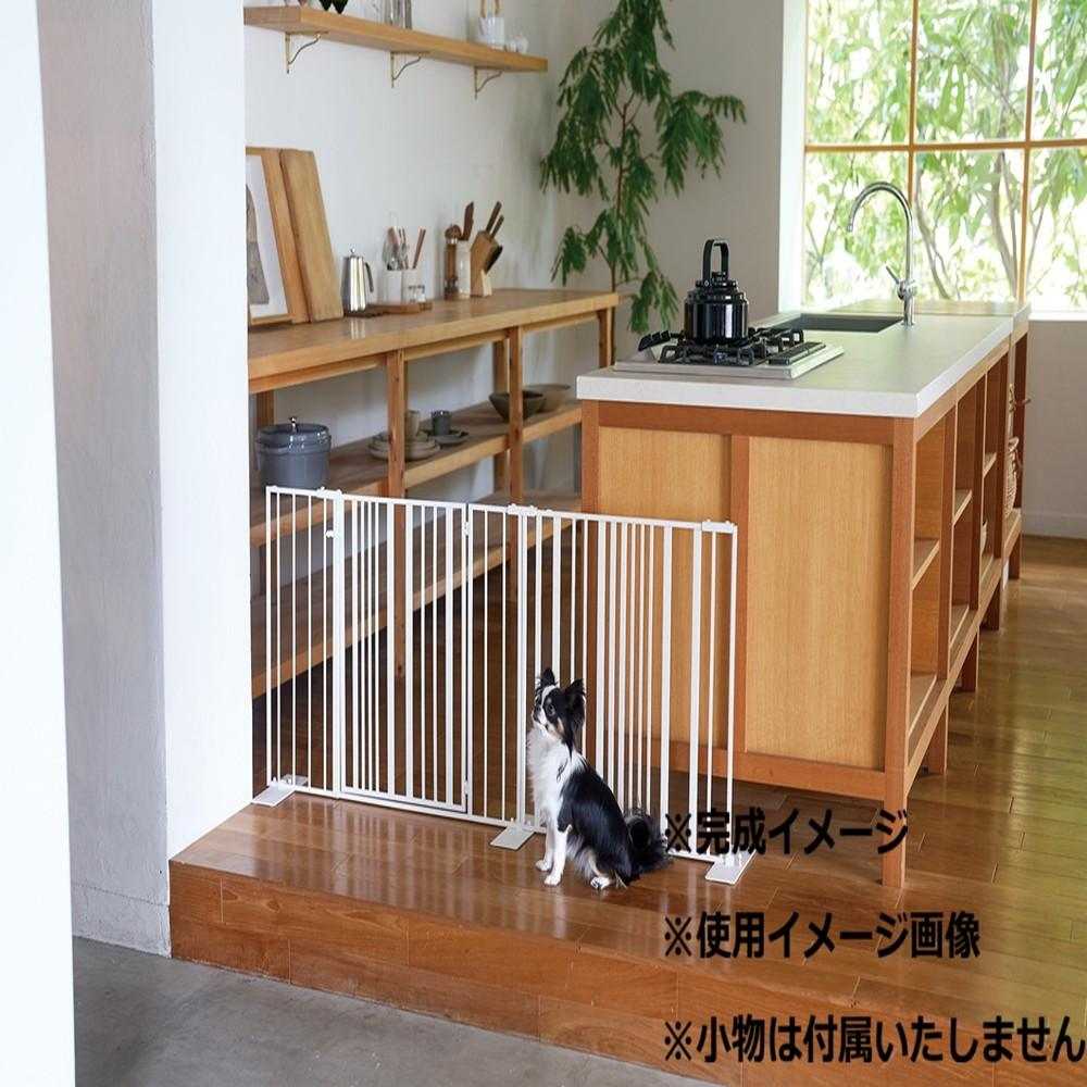 Pet Gate Stripe Door Type Milk S23-0651