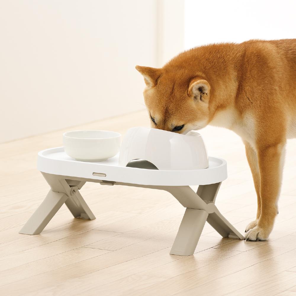 Foldable Pet Table Double Beige