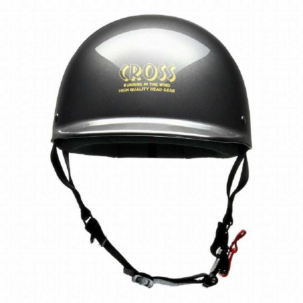 Lead Industry CROSS Half Helmet Gun Metallic CR680 GM