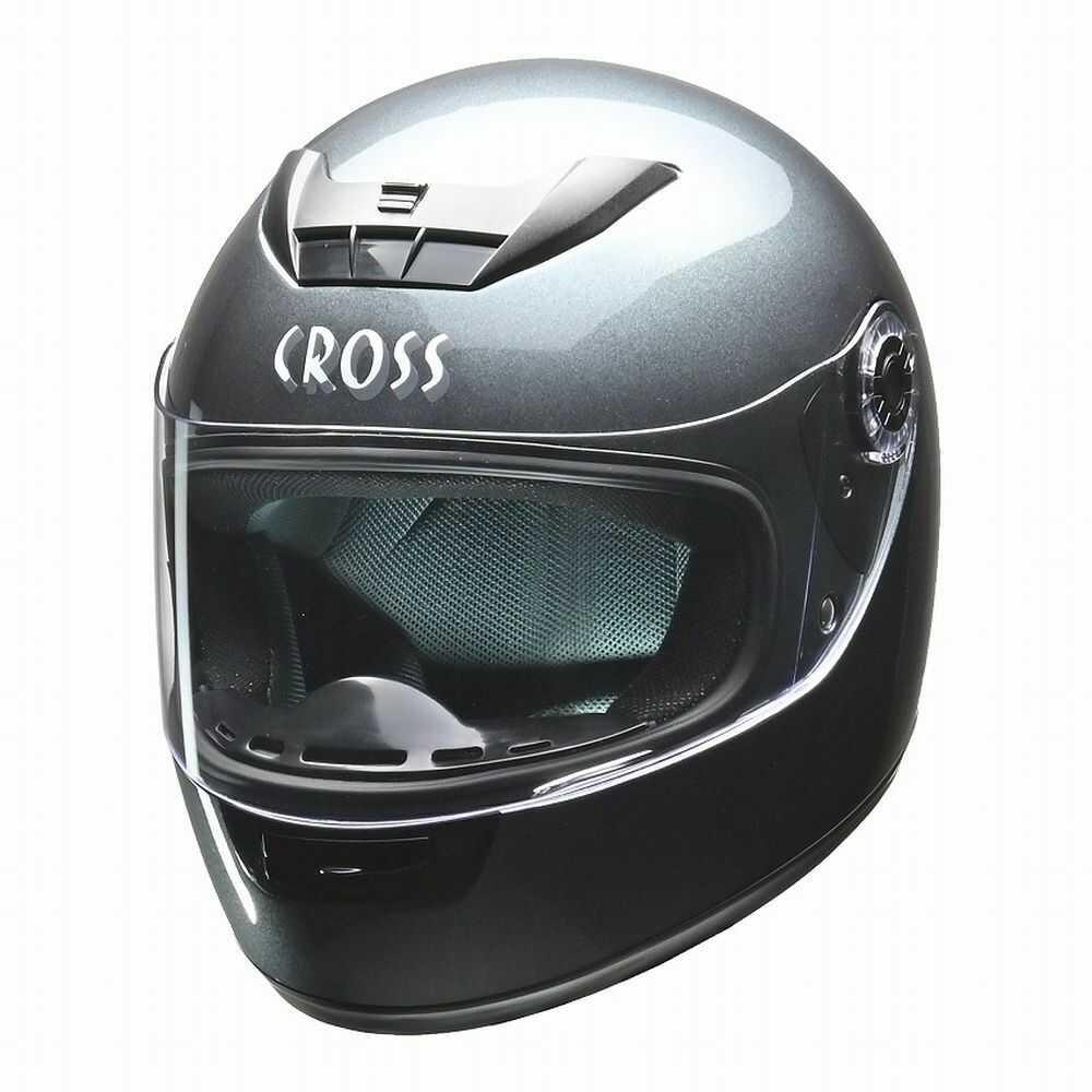Lead Industry CROSS Full Face Helmet Gun Metallic CR715 GM