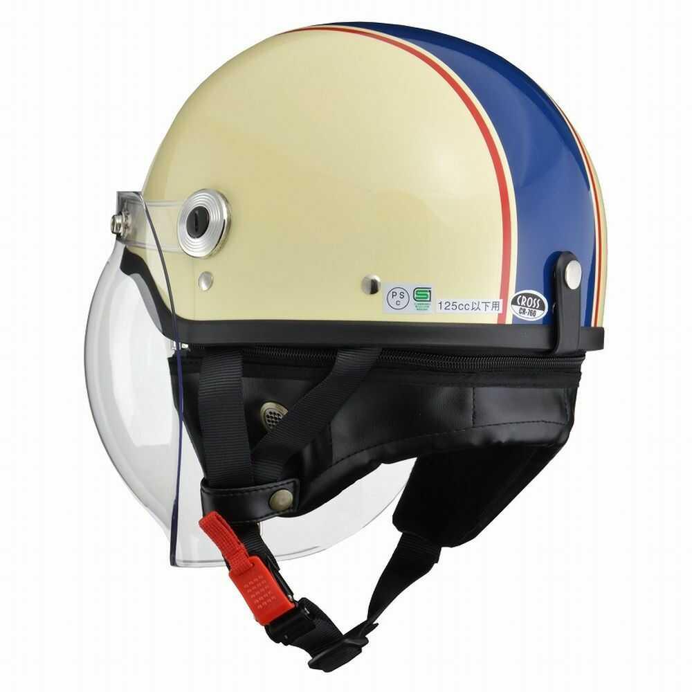 Lead Industry CROSS Half Helmet Ivory x Navy CR760 IVNV