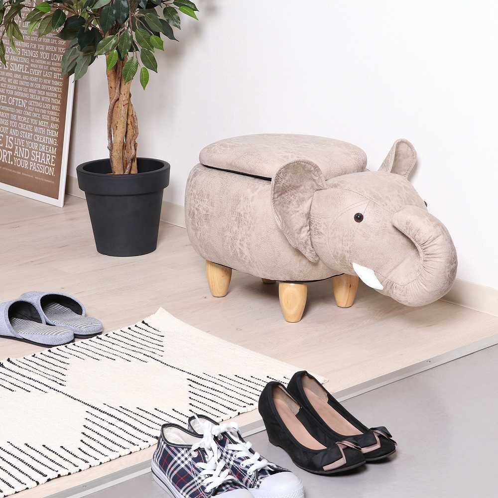 Animal Stool with Storage Elephant 34926