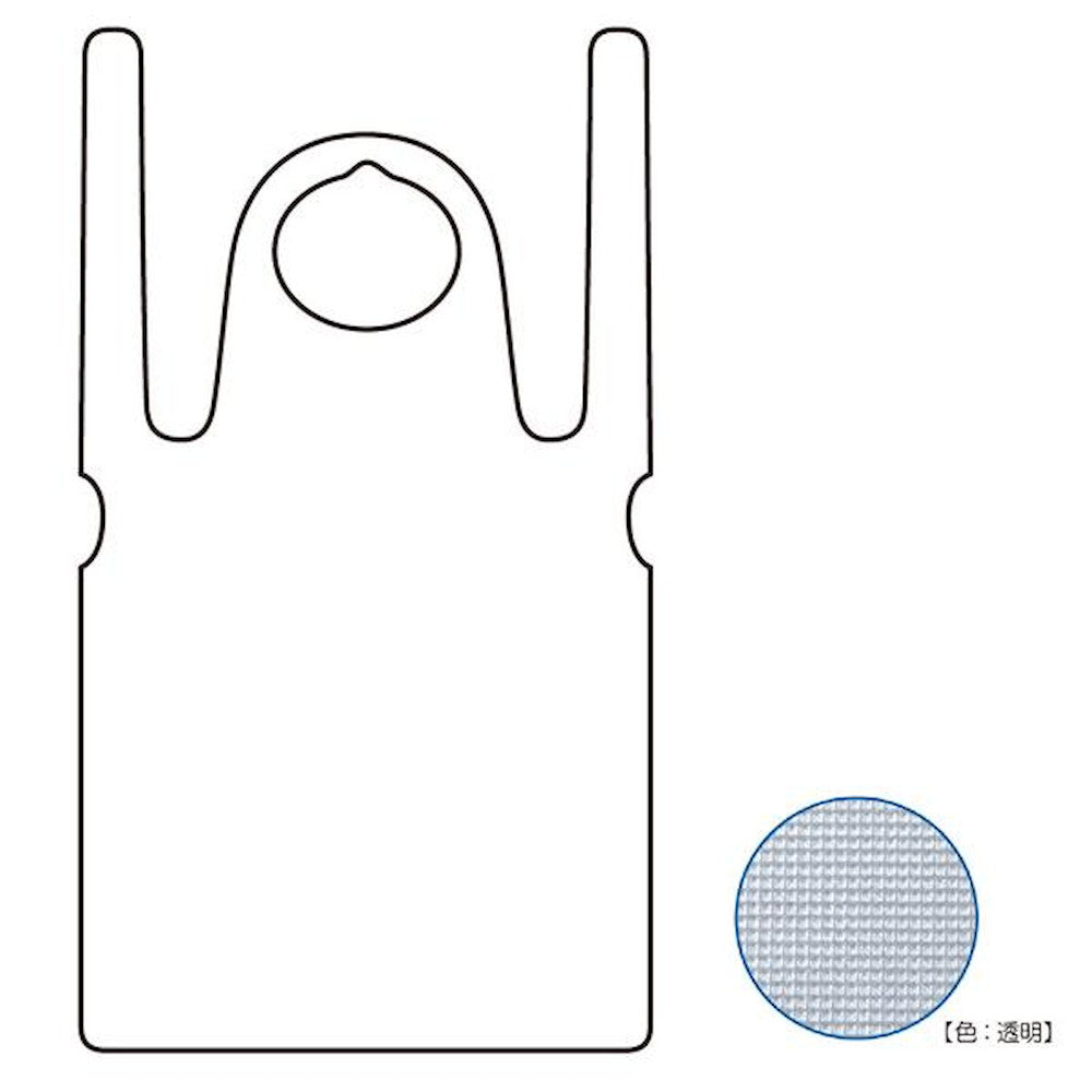 Vinyl Apron No Sleeve L Transparent