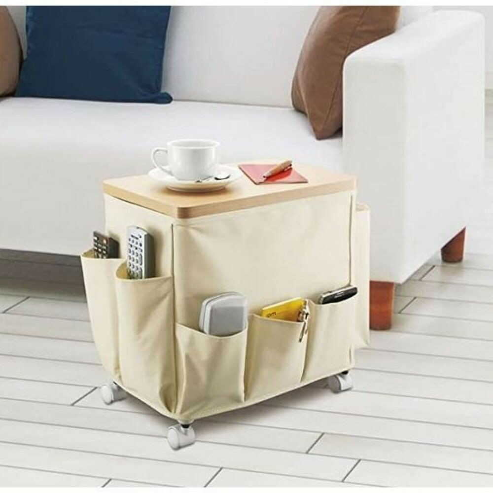 Fudou Giken T Side Table Wagon White