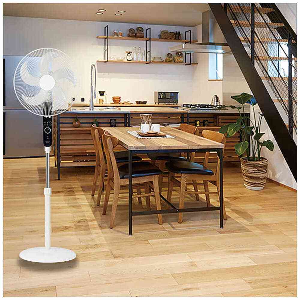 Apix International AC Floor Fan 5 Blades White AFL-256R(WH)