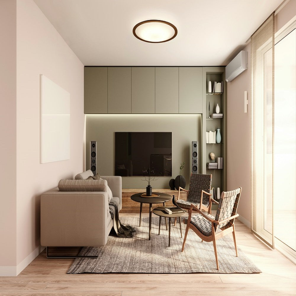 Iris Ohyama LED Ceiling Light 8 Tatami Color Adjustable Wood Frame