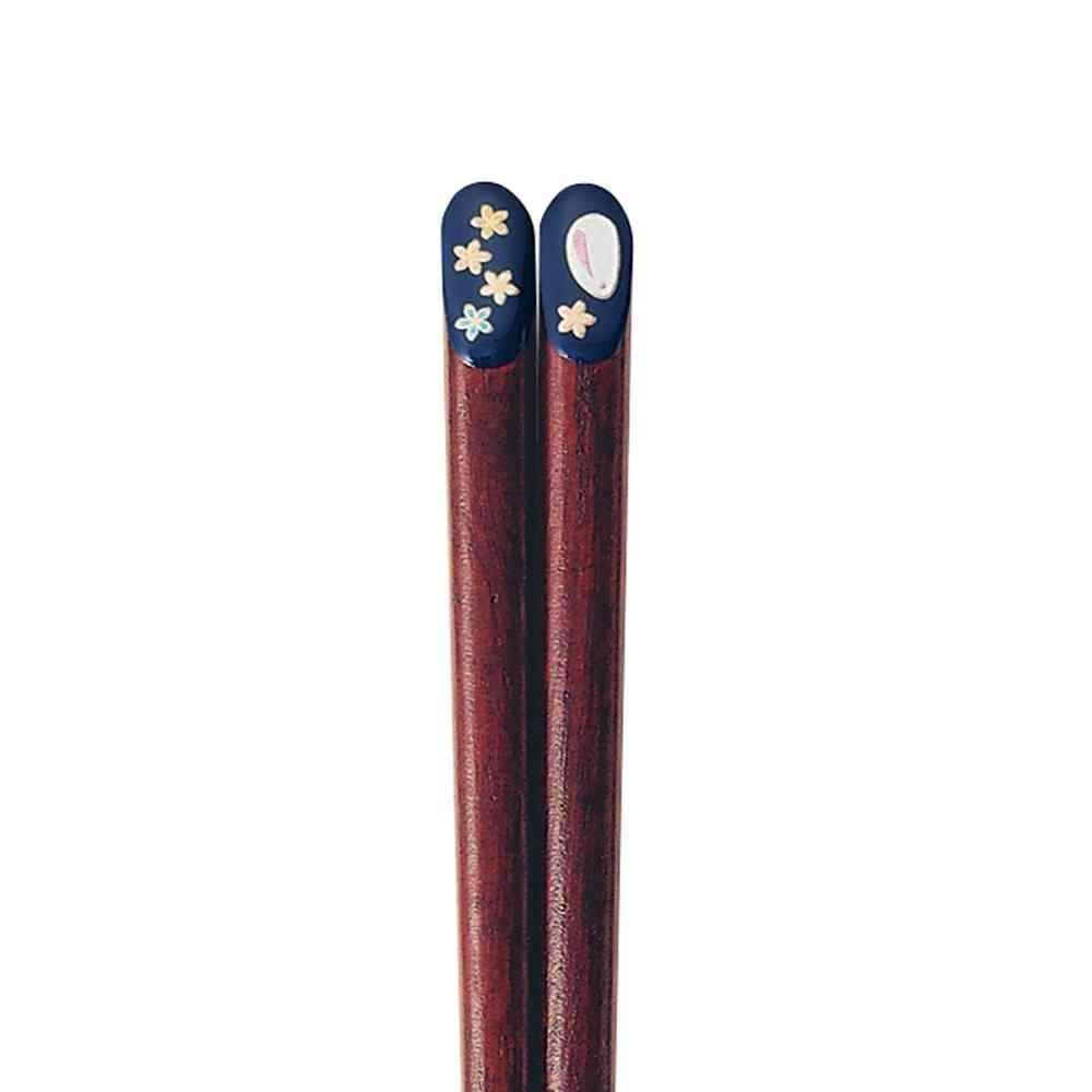Ishida Chopsticks Kinza Usagi Blue 23cm