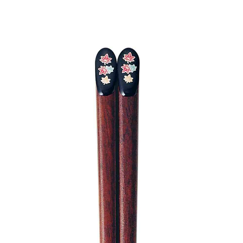 Ishida Chopsticks Kinza Momiji Black 23cm