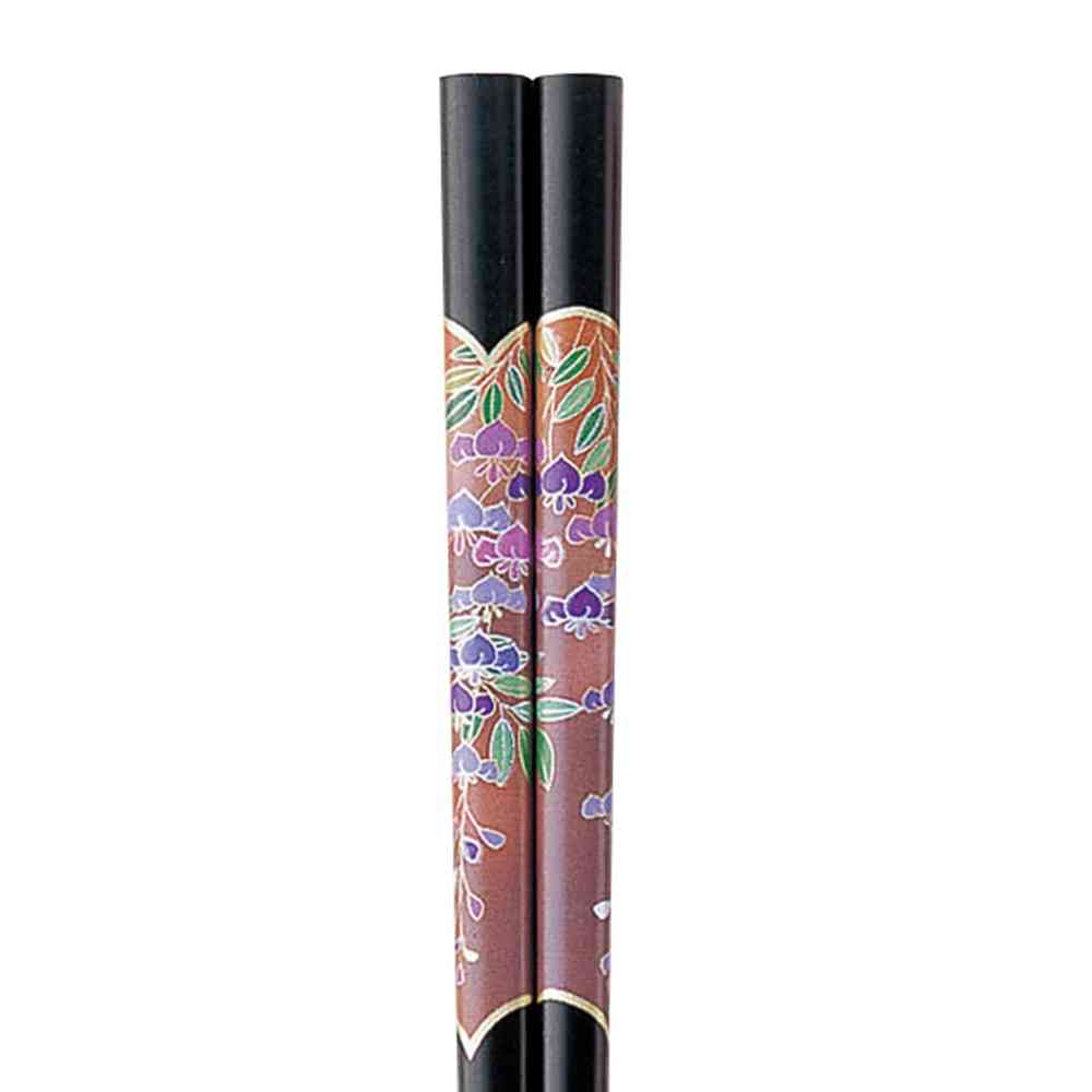 Ishida Chopsticks Color Wisteria Black 23.0cm