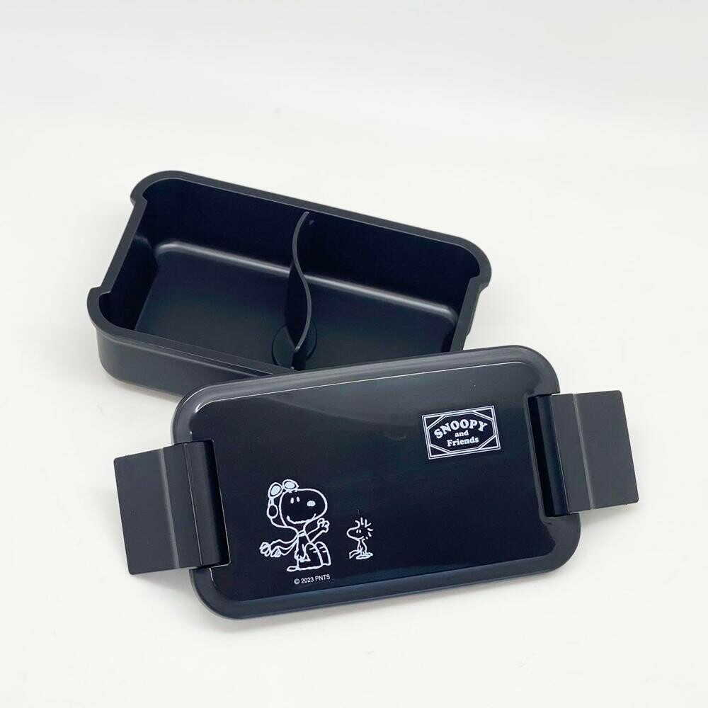 OSK Snoopy Black Lunch Box 1 Layer Black