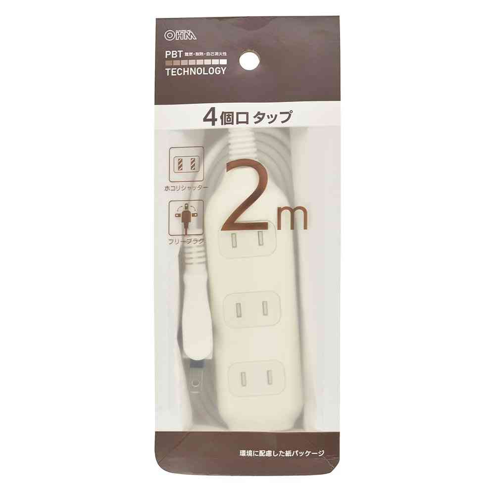 Ohm Electric 4-Outlet Tap 2m HS-T42W22
