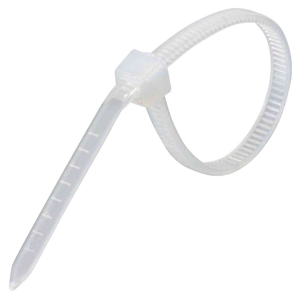 Ohm Electric Lock Tie Indoor Use 100mm White 04-3145 (1000 pcs)
