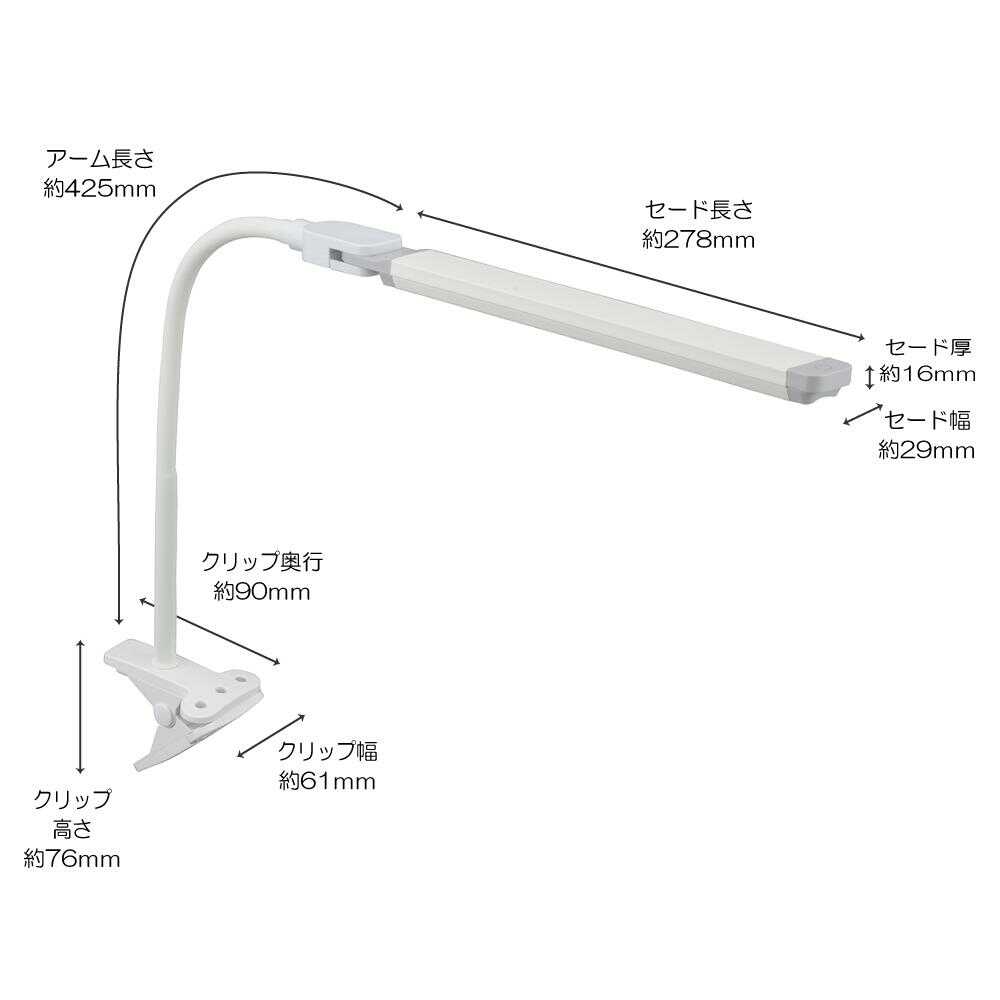 Ohm Electric LED Clip Light Daylight White