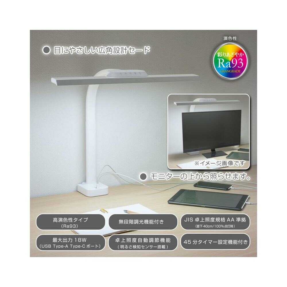 Ohm Electric LED Clamp Light Type T White