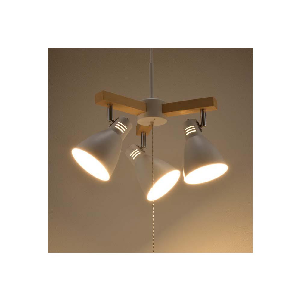 Ohm Electric 3-Bulb Pendant Light White