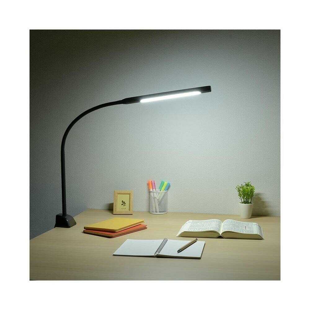 Ohm Electric LED Clamp Light 3 Brightness Levels Black