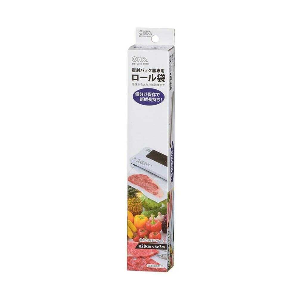 Ohm Electric Vacuum Sealer Roll Bag 28cm x 3m - 1 Roll