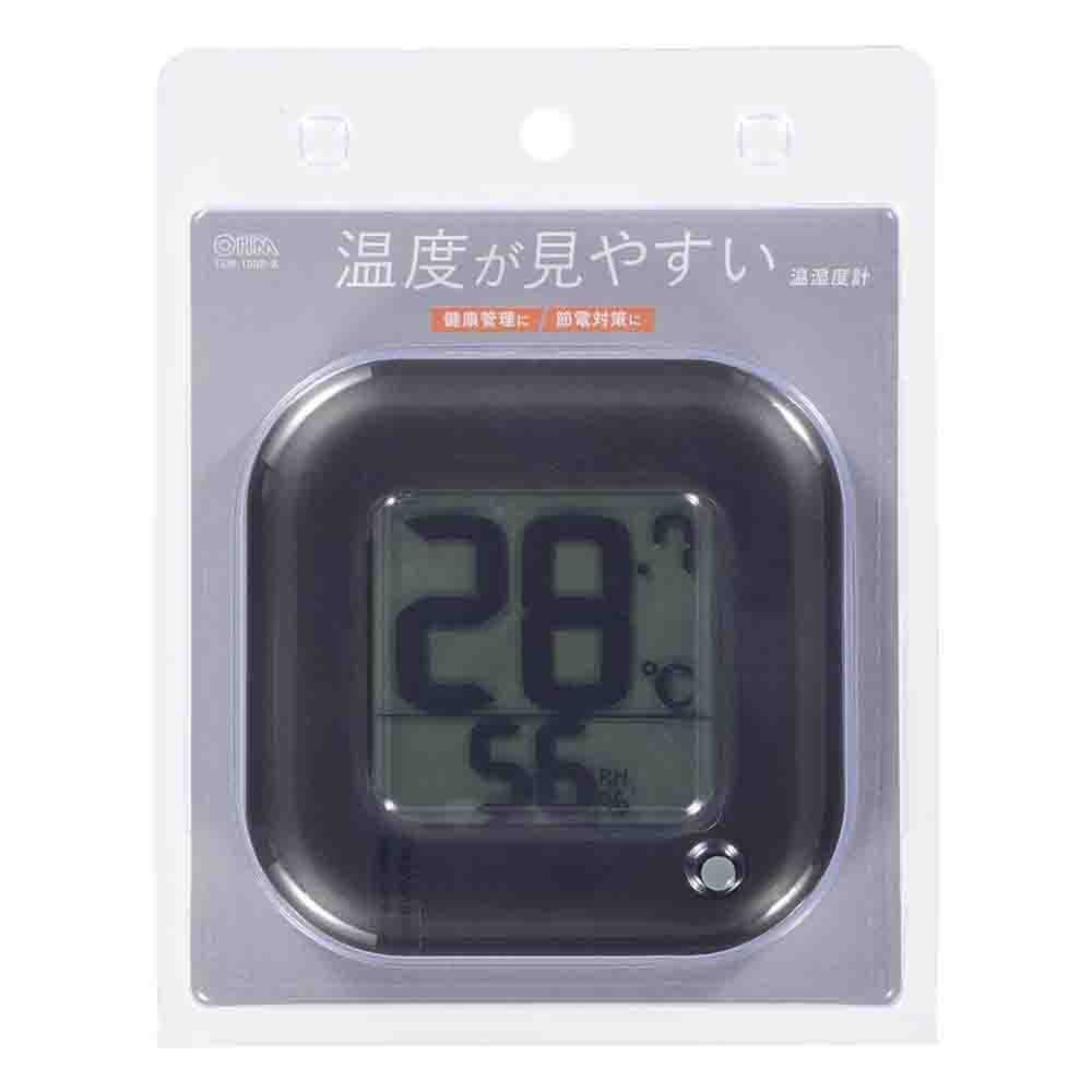 Ohm Electric Easy-to-Read Thermo-Hygrometer