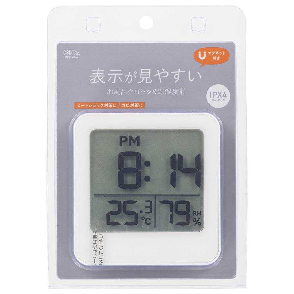 Ohm Electric Bath Clock & Hygrometer