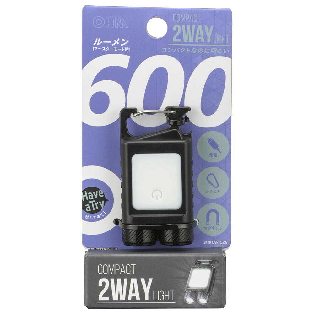 Ohm Electric Compact 2WAY 600 Lumens