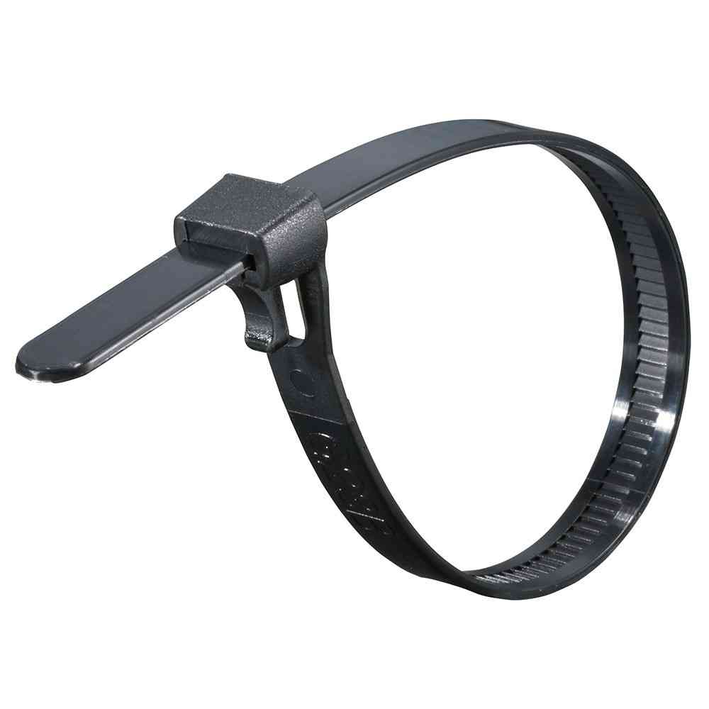Ohm Electric Repeat Tie, Weather Resistant, 200mm, RPT-200W30BK, 30 Pieces