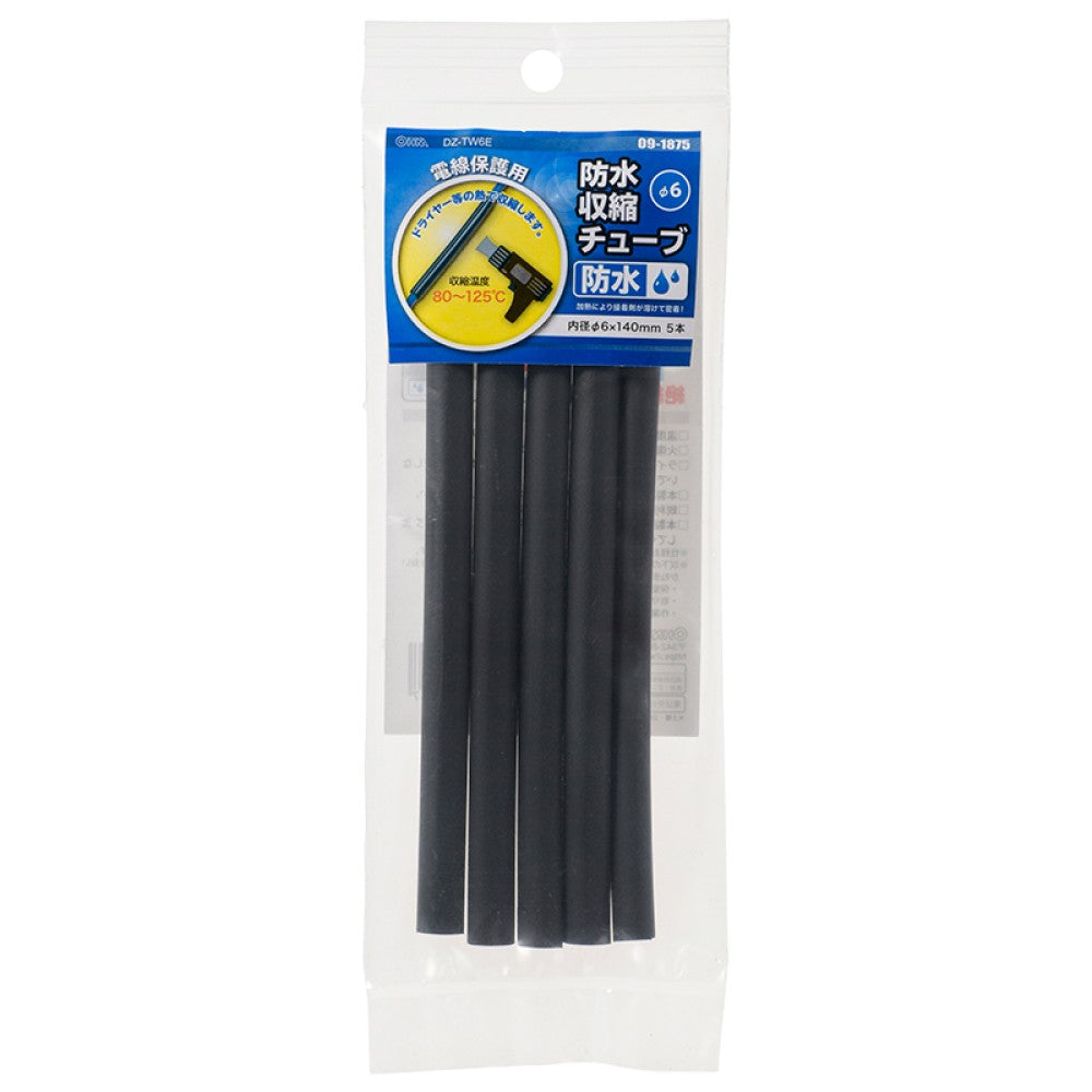 Ohm Electric Waterproof Shrink Tube 6mm DZ-TW6E