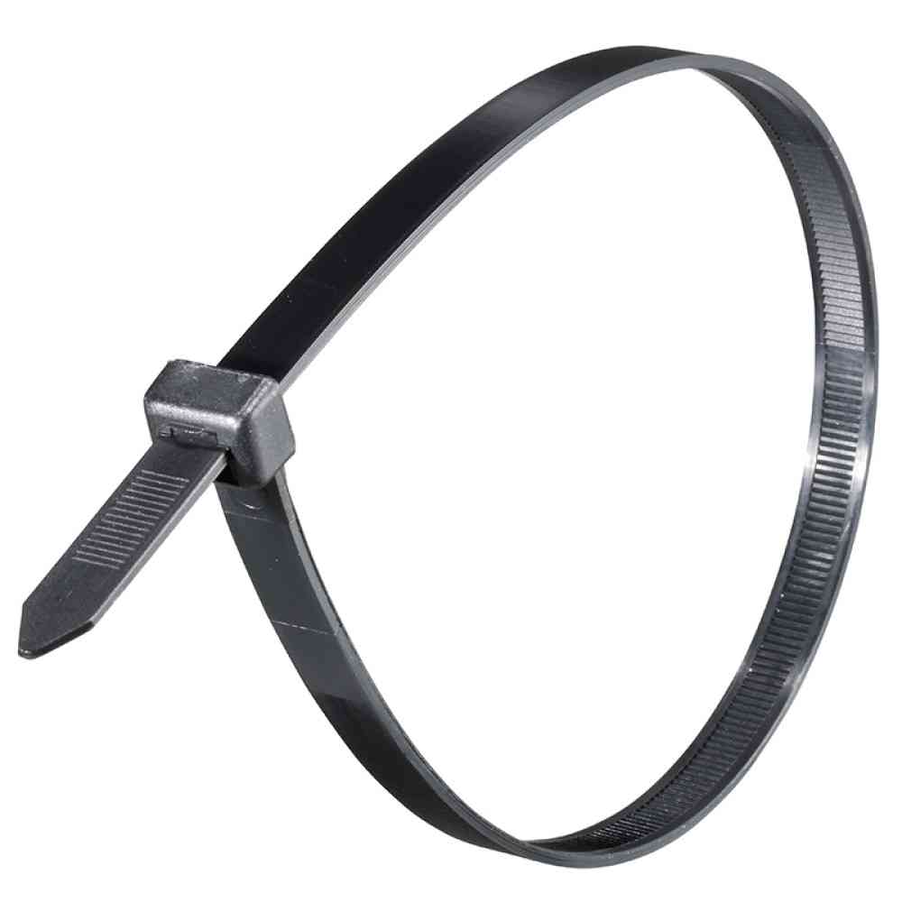 Ohm Electric Wide Tie Weather-Resistant 430mm Black 30-Pack