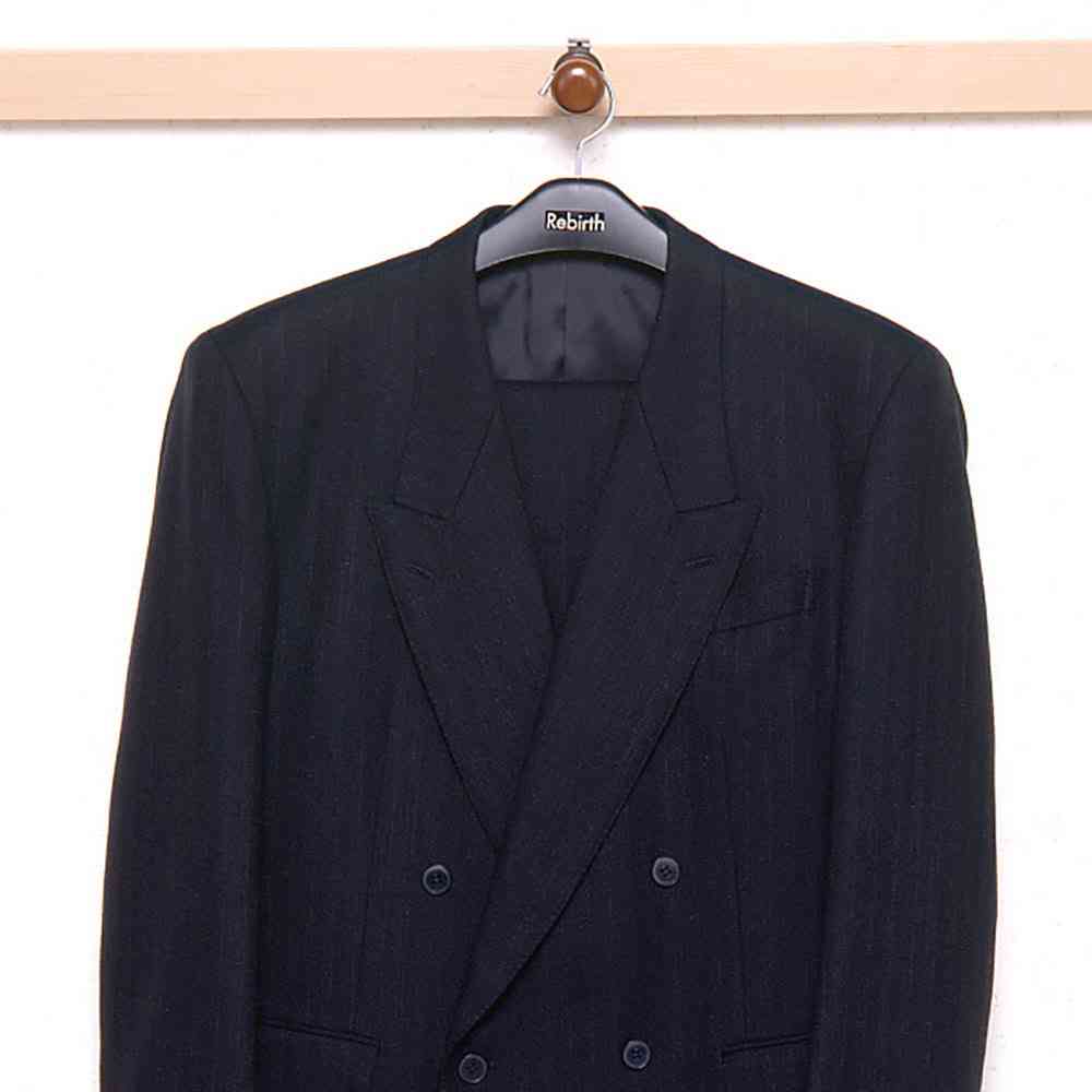 Shinko Hanger Reverse Jacket Stop 47 Black 2-Pack