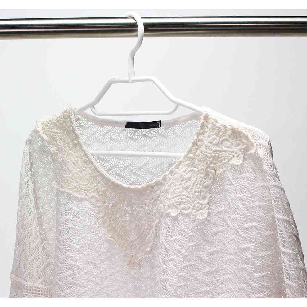 Shinko Hanger Mono Closet Shirt Hanger White 5-Pack