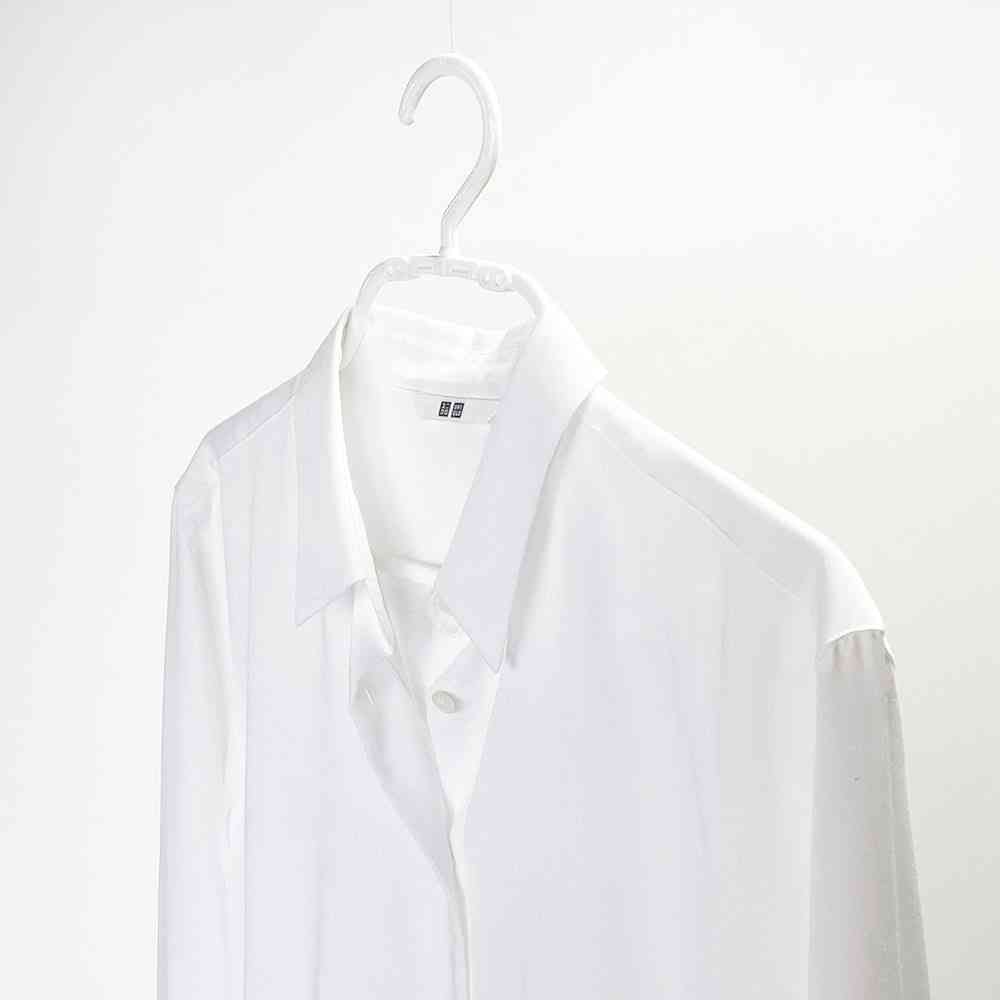 Shinko Hanger Mono Closet Shirt Hanger Speedy White 5 Pieces