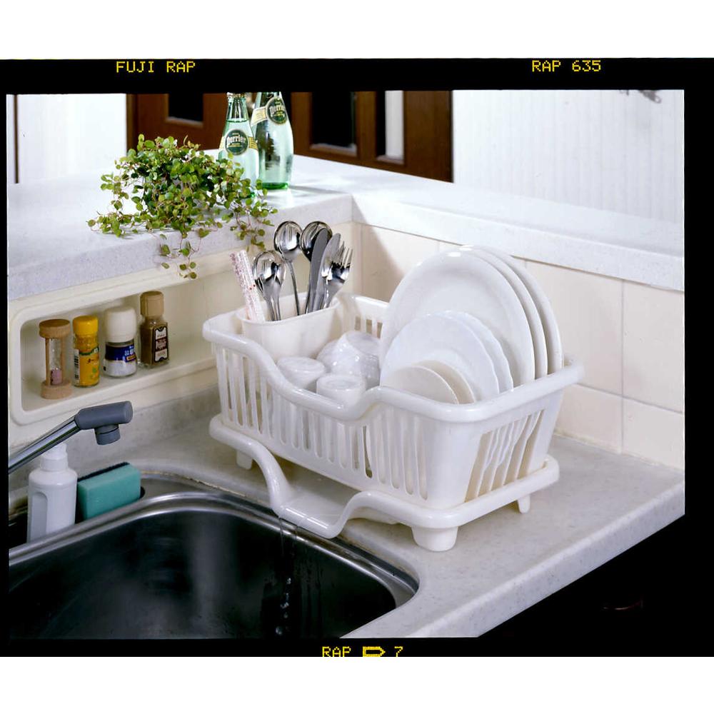 Sanko Plastic Plate Rack Draining Basket Flow No.3 Slim Vertical