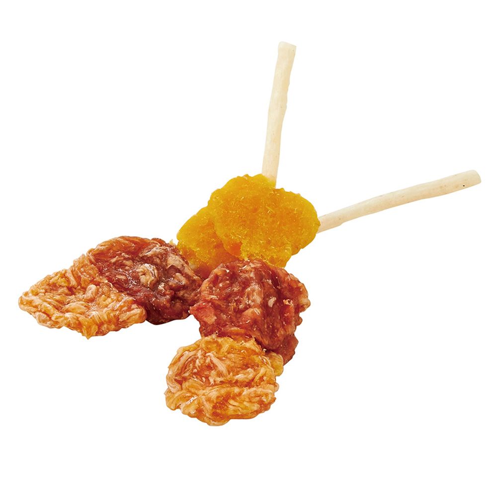 Marukan Sunrise Gonta Chicken Breast, Gizzard, and Sweet Potato Three-Color Roll Flavor Skewers 10 Pieces