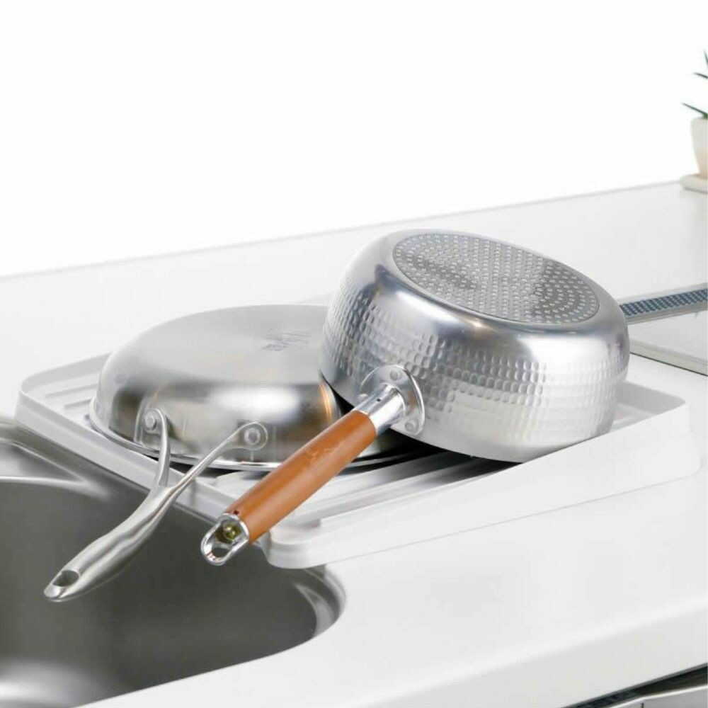 Richell Shelly Drain Tray with Faucet S White
