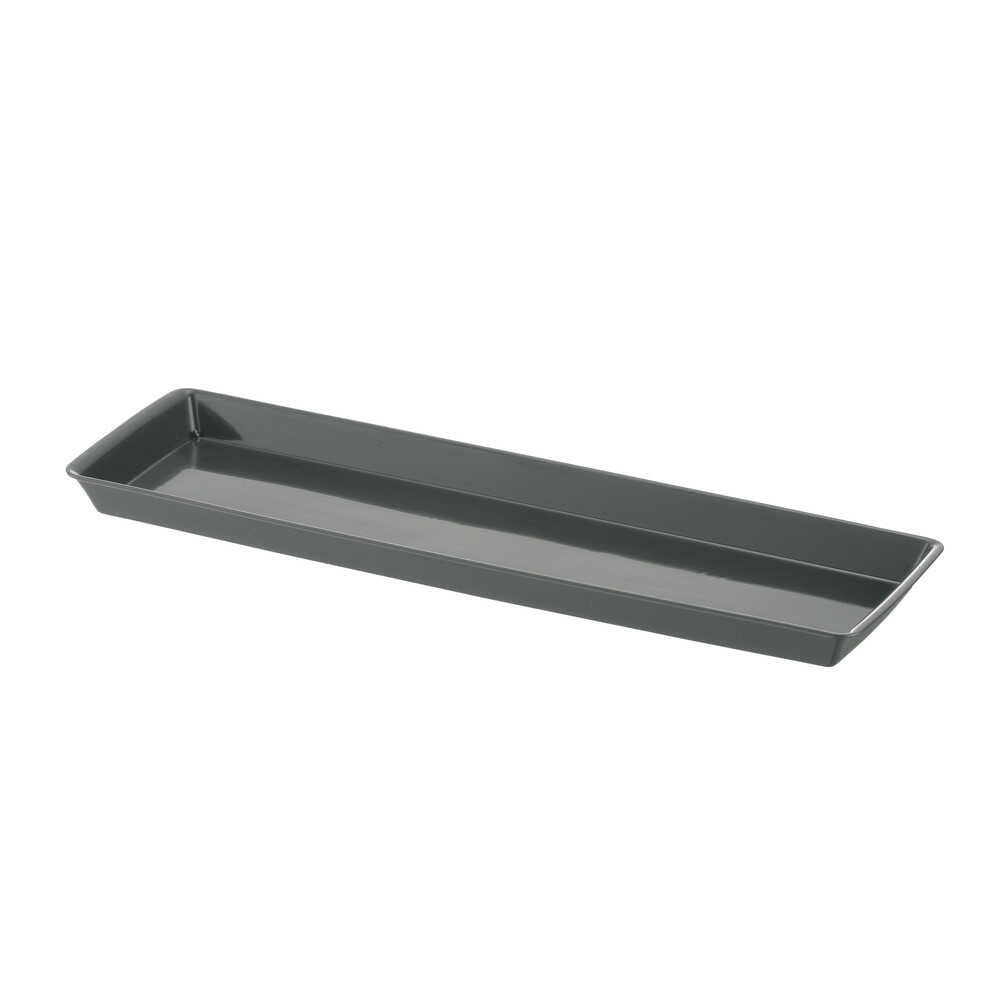 Richell Baby Leaf Plate Dark Gray