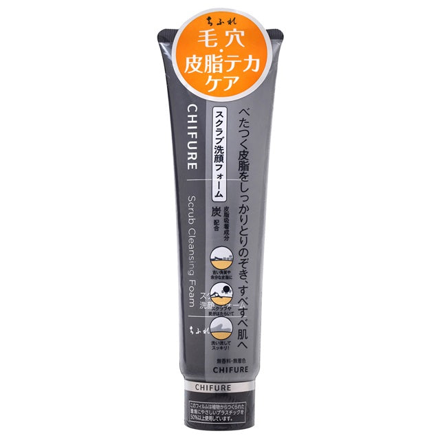 Chifure Scrub Facial Wash Foam 100g