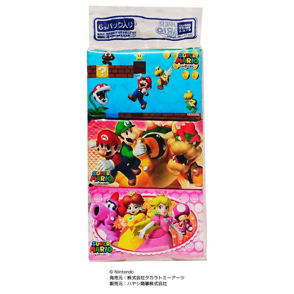 Hayashi Trading Super Mario Flushable Pocket Tissues 6 Pack