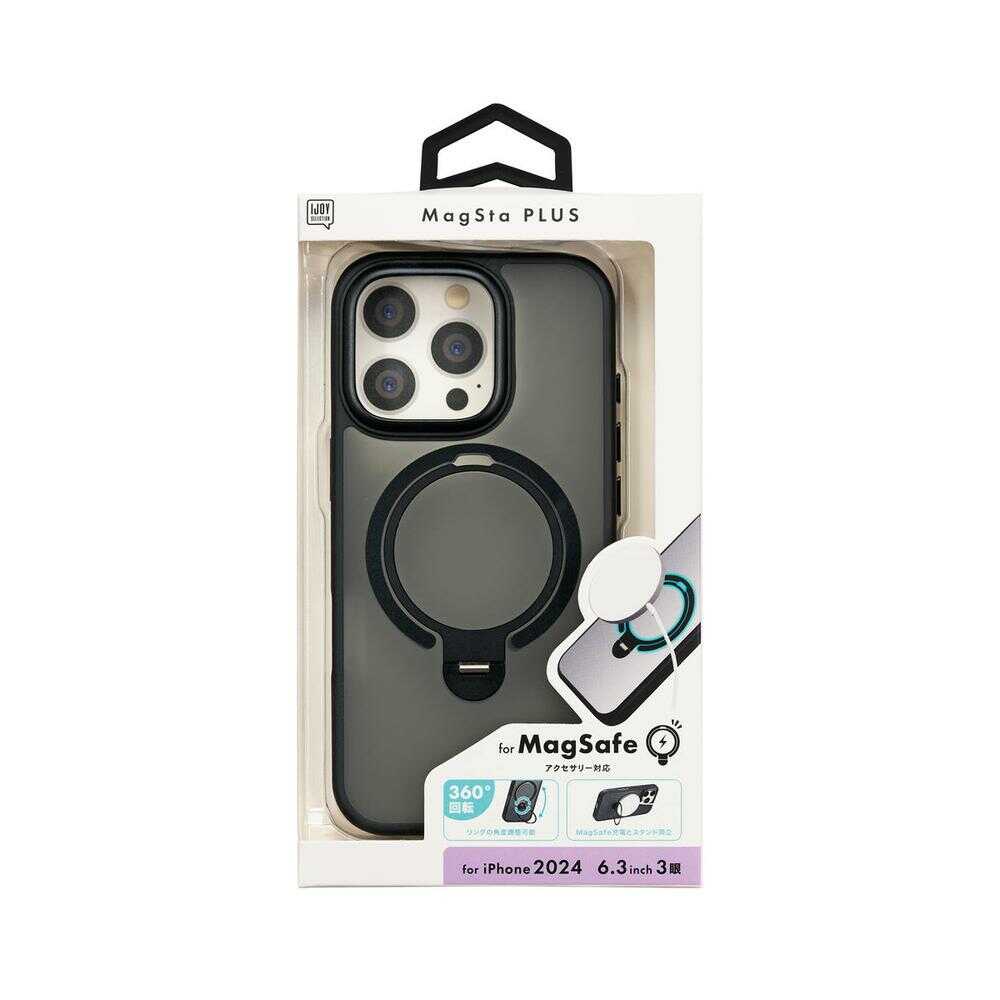 Sankcrest iPhone 16 Pro MagStaPLUS Case Black i38RiJS04