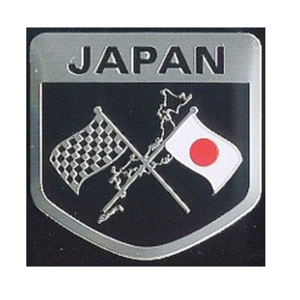 Toyo Mark Aluminum Emblem JAPAN Flag AE5
