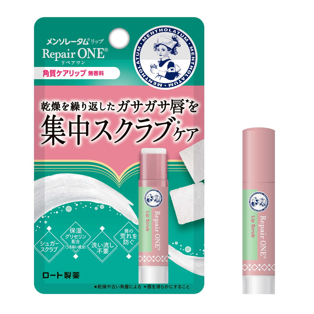 Rohto Mentholatum Lip Repair One Exfoliating Lip Balm 3.6g