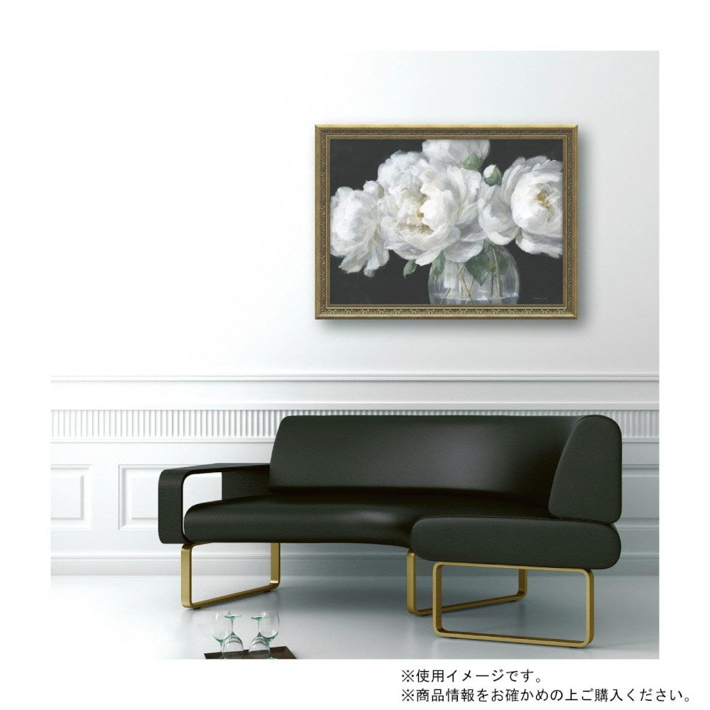 Art Panel Danfui Nai "White Peony Glass"