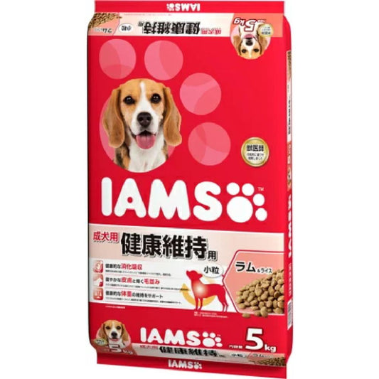 Iams Adult Health Maintenance Lamb & Rice Small Kibble 5kg